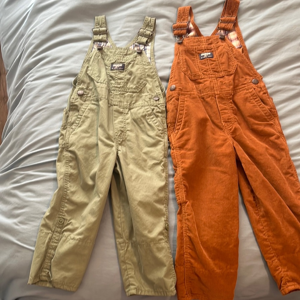 Bundle 2 Oshkosh B’gosh boys overalls